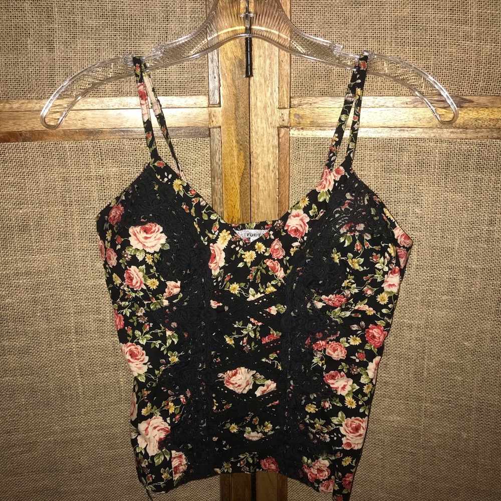 Floral Bustier corset tank top